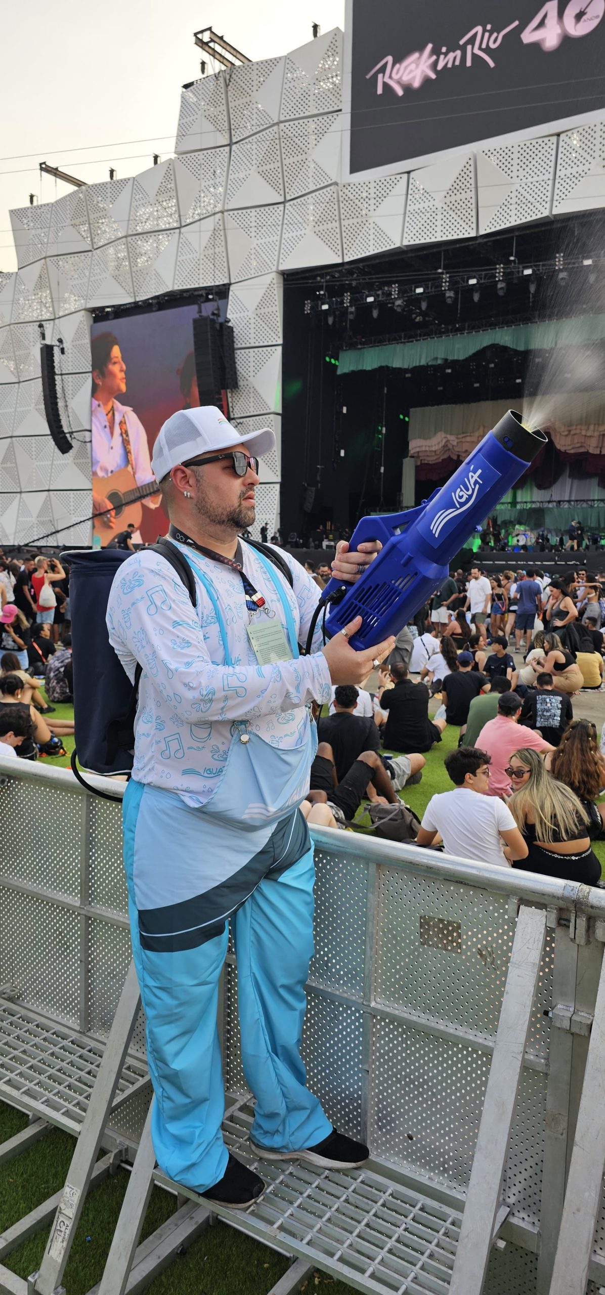 Inovação com vaporizadores refresca público no Rock in Rio